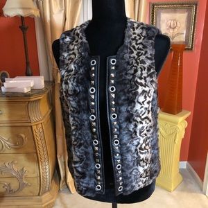 Cache animal print vest